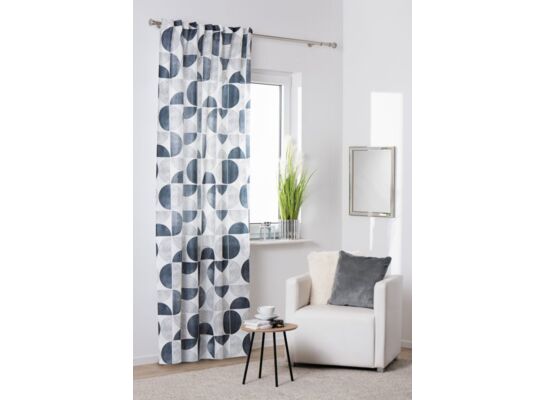 Zasłona z taśmą tunel MALMO 140 x 260 cm wielokolorowy