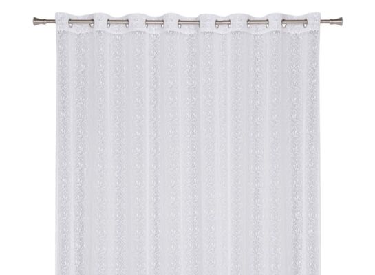 Firana z kółkami REDA 290 x 260 cm kolor biały