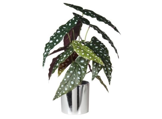 Sztuczny kwiat w doniczce BEGONIA 39 cm