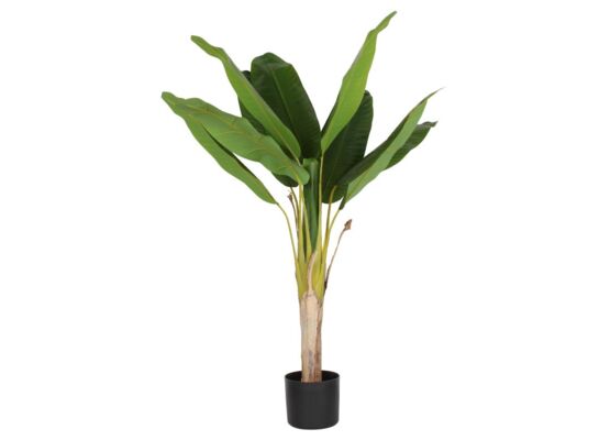 Sztuczny kwiat w doniczce BANANOWIEC 125 cm