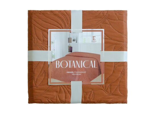 Narzuta 220 x 200 cm pomarańczowy Botanical