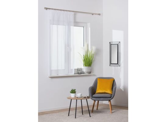 Firana z taśmą SOFIA 140 x 160 cm, kolor biały