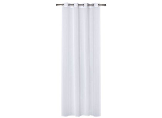 Firanka z kółkami MARY, 140 x 260 cm, kolor biały