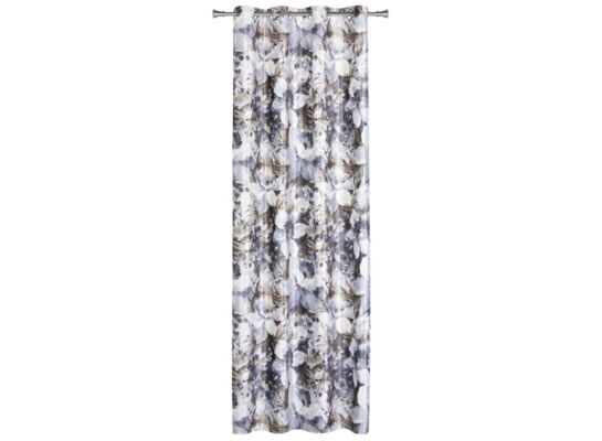 Zasłona z kółkami MORI 140 x 260 cm kwiaty wielokolorowy