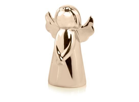 Figurka ceramiczna Aniołek złoty 12 cm