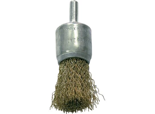 Szczotka Pędzelkowa druciana stalowa mosiądz fi 24 mm trzpień 6 mm Proline