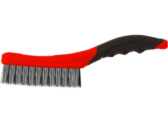 Szczotka druciana - stal nierdz 4 x 16 rzędów 260 mm Proline