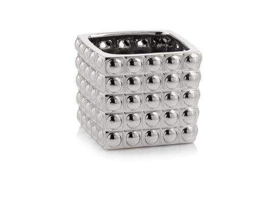 Osłonka ceramiczna kwadrat silver 13 cm