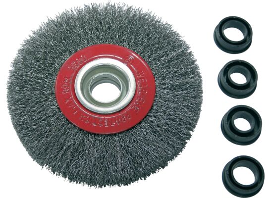 Szczotka tarczowa z drutu stalowego falistego fi 125 mm Proline