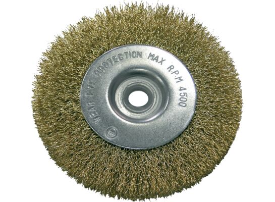 Szczotka tarczowa z drutu stalowego mosiądz fi 115 mm Proline
