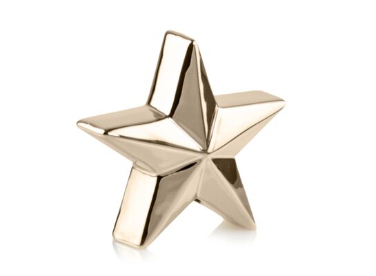 Gwiazda ceramiczna 8 cm złoty