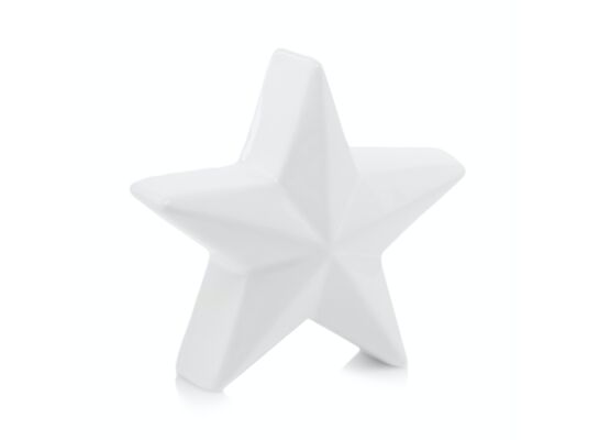 Gwiazda ceramiczna 8 cm biały