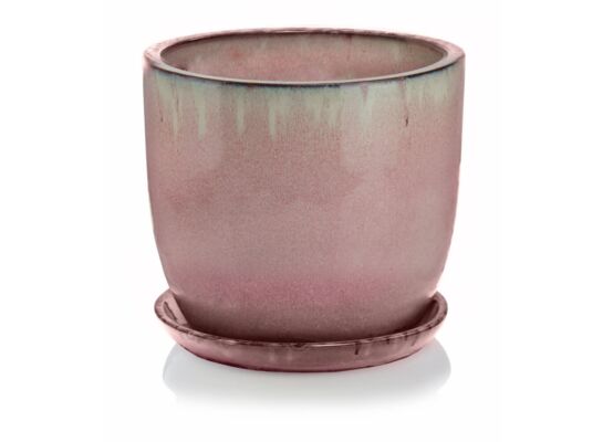 Donica mrozoodporna z podstawkiem różowa 34 cm
