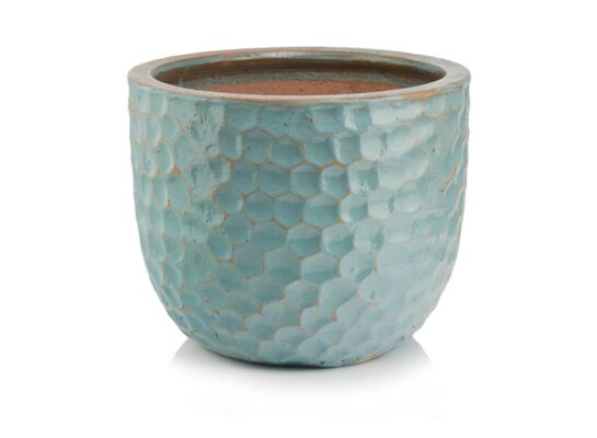 Donica mrozoodporna turkusowa 25 cm