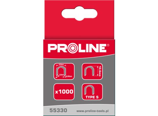 Zszywki półokrągłe 10 x 6,2 x 1,2 x 0,52 mm 1000 sztuk Proline