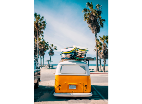 Obraz na płótnie 50 x 70 cm Samochód Plaża