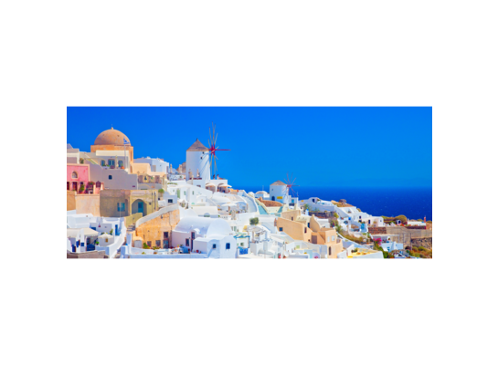 Obraz na płótnie 120 x 50 cm Santorini