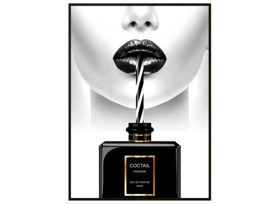 Obraz w czarnej ramie 50 x 70 cm Perfume