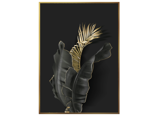 Obraz w złotej ramie 50 x 70 cm Jungle