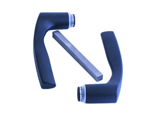 Klamka mała bez szyldu do furtki