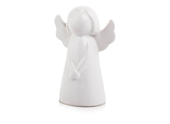 Figurka ceramiczna Aniołek biały 15 cm
