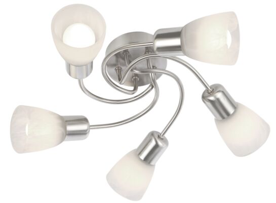 Plafon Gordon nikiel mat 5x E14