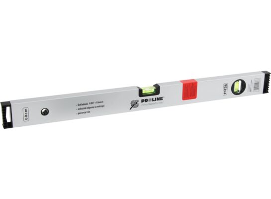 Poziomica aluminiowa 1200 mm 2 libelki 2 zawieszki profesjonalna Proline