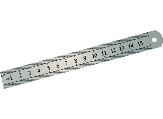 Przymiar stalowy sztywny dwustronnie skalowany 150 x 18 mm