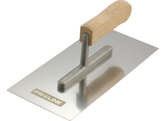 Paca nierdzewna 270 x 130 mm ząb 4 x 4 rączka drewno otwór aluminium PROLINE