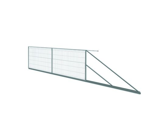 Brama przesuwna 3D 1,2 x 4 m prawa ocynk POLBRAM