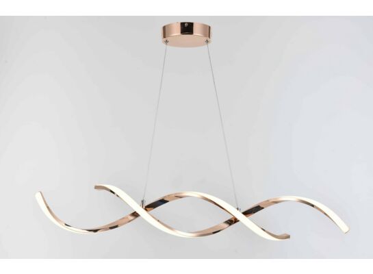 Lampa wisząca Jersey różowe złoto LED 21W