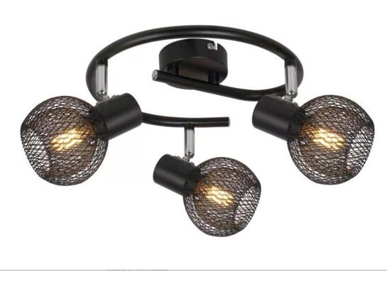 Spirala Loretto czarna 3x E14 40W