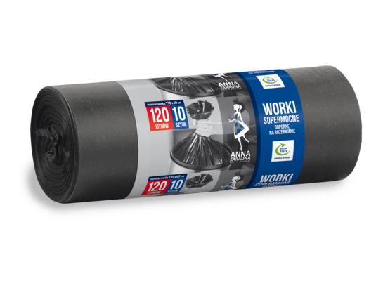 Worki na śmieci SUPERMOCNE 120 l 10 sztuk