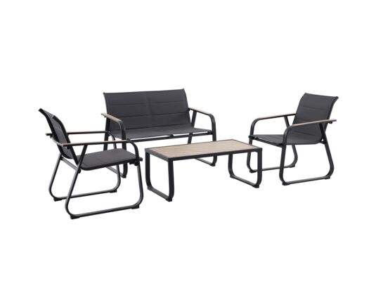 Zestaw ogrodowy Mesa sofa 2 fotele i stół