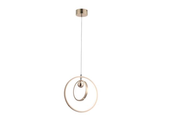 Lampa wisząca Orbit różowe złoto LED 18W