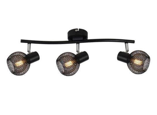 Listwa Loretto czarna 3x E14 40W