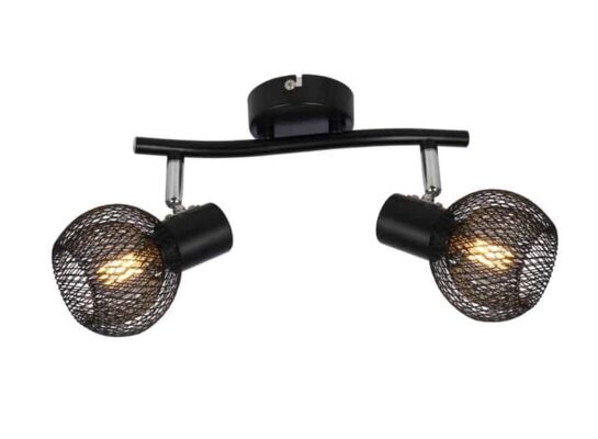 Listwa Loretto czarna 2x E14 40W