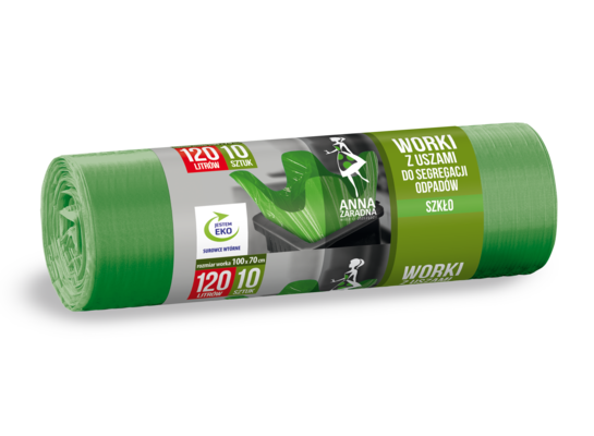 Worki do segregacji szkło 120 l 10 sztuk