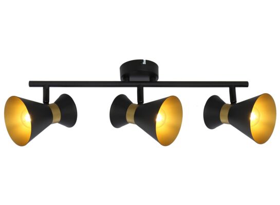 Listwa Breda czarno-złota 3x E14 40W