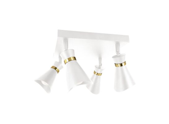 Oprawa ścienno-sufitowa LORETA SPT E14 4D white/golden strühm
