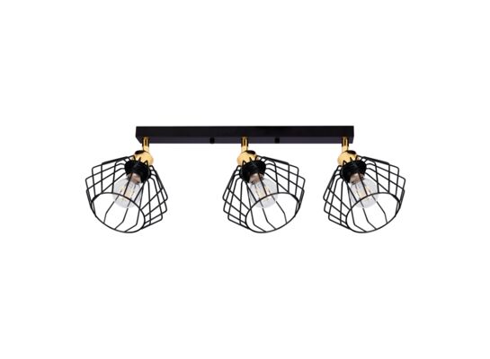 Lampa sufitowa DEBE KingBerry 3xE27 10 W czarno-złoty
