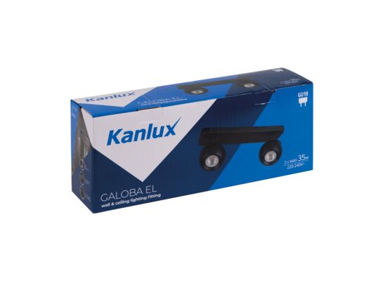 Lampa sufitowa GALOBA 2xGU10 35 W czarny