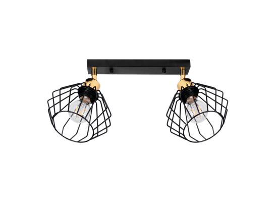Lampa sufitowa DEBE KingBerry 2xE27 10 W czarny/złoty