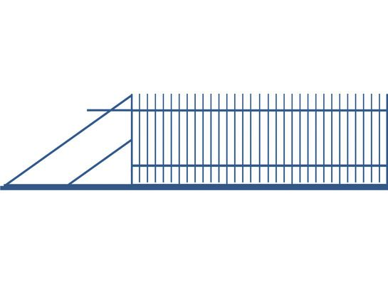 Brama przesuwna Maciek 4 m lewa