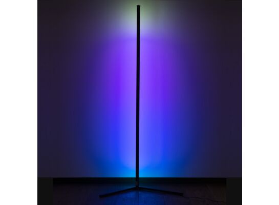Lampa podłogowa Corner LED RGB KingBerry 12 W czarn