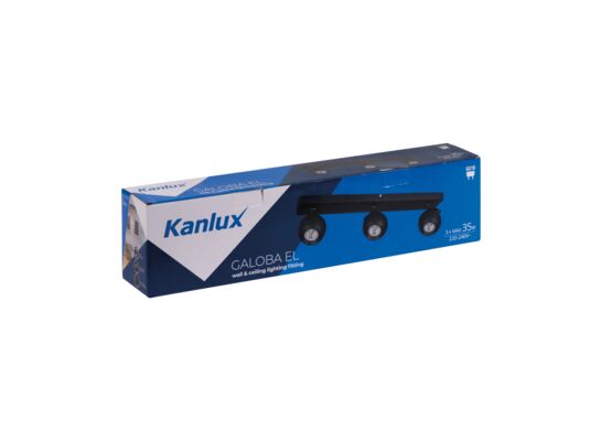 Lampa sufitowa GALOBA 3xGU10 35 W czarny