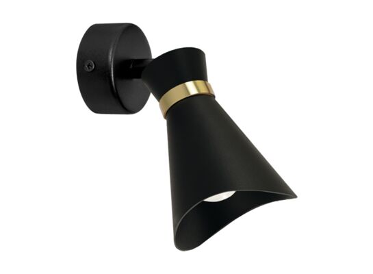 Oprawa ścienno-sufitowa LORETA SPT E14 black/golden strühm