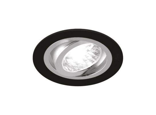 Sufitowa oprawa punktowa ALUM C MAT black/chrome strühm