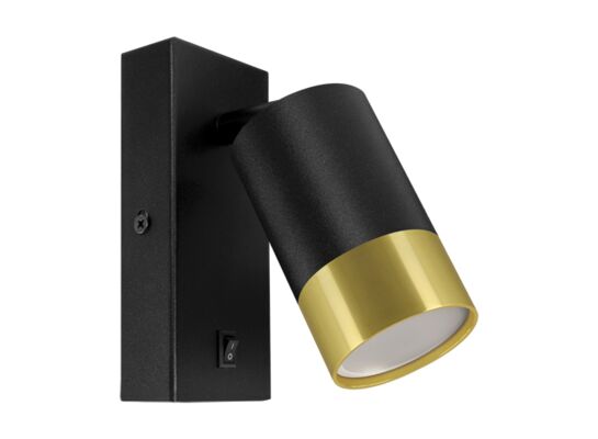 Oprawa dekoracyjna PUZON WLL GU10 black/golden strühm