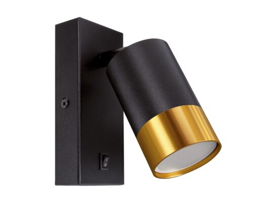 Oprawa dekoracyjna PUZON WLL GU10 black/gold strühm